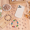 100Pcs Engraved Beech Wood Beads WOOD-PA0001-86A-4