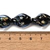 Handmade Dichroic Foil Glass Beads Strands DICH-U001-08A-4