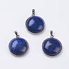 Natural Lapis Lazuli Pendants G-E436-02C-2