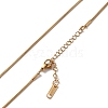 Ion Plating(IP) 304 Stainless Steel Round Snake Chain Necklace for Men Women NJEW-K245-016C-2