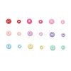 1035Pcs 18 Style Opaque Acrylic Beads MACR-FS0001-09-3