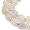 Natural Mauve Jade Beads Strands G-I376-D14-01-3