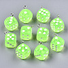 Transparent Epoxy Resin Pendants X-CRES-N025-12A-A06-1