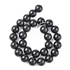 Natural Obsidian Beads Strands X-G-G099-14mm-24-3