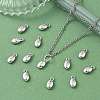 SHEGRACE Brass Micro Pave Clear Cubic Zirconia Charms XGRQ7H528-958P-4