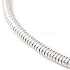 Tarnish Resistant 304 Stainless Steel Round Snake Chain Bracelets with Clasps BJEW-F472-01P-04-2