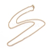 Unisex PVD Vacuum Plating 304 Stainless Steel Curb Chain/Twisted Chain Necklaces X-STAS-D0002-34G-1