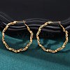 304 Stainless Steel Hoop Earrings EJEW-S250-03G-2