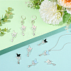 16Pcs 4 Colors Alloy Resin Pendants FIND-SC0021-08-4