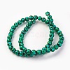 Handmade Silver Foil Glass Lampwork Beads LAMP-P051-G09-6mm-1