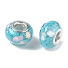 Transparent Resin Rondelle European Beads LS-RESI-S023-09-2