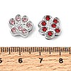 Alloy with Rhinestone Slide Charms RB-NH0002-02P-3