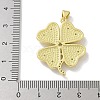 Brass Micro Pave Cubic Zirconia Pendants KK-M300-27G-01-3