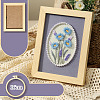 DIY Flower Pattern Photo Frame Stand Embroidery Kits PW-WG000E9-06-1