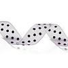 100 Yards Polka Dot Print Nylon Ribbons OCOR-G014-01E-3