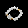 2Pcs Cat Shape Glass Beaded Beads Finger Rings WG1374D-03-4