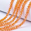 Electroplate Glass Beads Strands EGLA-A034-T4mm-B16-1