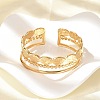 304 Stainless Steel Cuff Bangles for Women BJEW-B120-04G-03-3