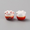 Handmade Porcelain Beads PORC-WH0006-02G-1