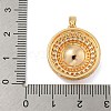 Brass Micro Pave Clear Cubic Zirconia Pendants KK-N254-118G-02-3