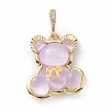 Translucent Resin Pendants KK-G406-50G-05-1