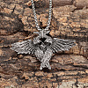 Vintage Alloy Wing Pendant Necklaces for Unisex WG46438-01-2