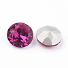 Pointed Back & Back Plated K9 Glass Rhinestone Cabochons RGLA-J012-8mm-502-3