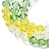 Transparent Gradient Color Glass Beads Strands GLAA-F131-01C-08-5