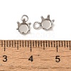 304 Stainless Steel Charms Rhinestone Claw Settings STAS-U0025-02C-P-3