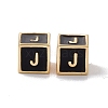Rack Plating Brass Enamel Beads KK-B060-04G-01J-2