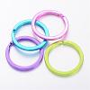 Mixed Electroplated Iron Split Key Rings X-KEYC-ZX3966-M-1