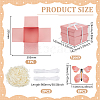 DIY Butterfly Flying Surprise Gift Paper Storage Boxes CON-WH0110-54B-4
