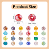24 Strands 24 Colors Electroplate Glass Beads Strands EGLA-GO0001-10-2