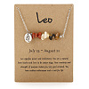 667 Stainless Steel with Natural Red Jasper & Natural Yellow Quartz & Natural Tiger Eye Chip Pendant Necklaces FS-WGFED6E-07-1