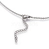 304 Stainless Steel Pendant Necklaces STAS-I099-16-P-4