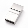 Tarnish Resistant 316 Surgical Stainless Steel Magnetic Clasps with Glue-in Ends LS-STAS-M297-03A-P-1