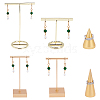 Fingerinspire 4 Sets 4 Styles Metal Earring Display Stand Sets EDIS-FG0001-37-6