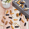 60Pcs 4 Colors 2-Hole Wood Buttons BUTT-GF0004-25B-4