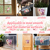 3 Sheets 3 Styles Flower PVC Waterproof Decorative Stickers DIY-WH0404-057-7