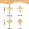 16Pcs 4 Style 304 Stainless Steel Pendants STAS-UN0038-32-5