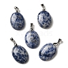 Natural Blue Spot Jasper Pendants G-Z055-03P-18-1