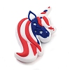 Independence Day Theme Silicone Beads SIL-M005-01F-1