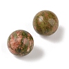 Natural Unakite No Hole Sphere Beads G-K353-04A-05-2