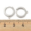 Brass Hoop Earrings EJEW-L211-012C-P-3