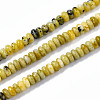 Natural Yellow Turquoise(Jasper) Beads Strands G-S366-108-1