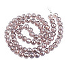 Electroplate Transparent Glass Beads Strands EGLA-N002-46-H04-2