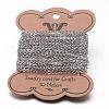 Tarnish Resistant 304 Stainless Steel Curb Chains CHS-K004-16P-0.4mm-2