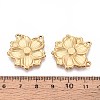 304 Stainless Steel Flower Pendants STAS-T067-29G-3