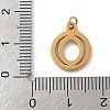 304 Stainless Steel Charms
with Jump Ring STAS-R001-02G-O-3