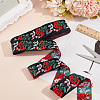 Ethnic Polyester Flower Embroidery Ribbons OCOR-WH0092-16A-5